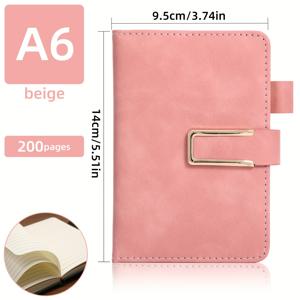 TEMU X 9.5cm 포켓 사이즈 미니 노트북, 매트 블랙 소프트 커버, 학문적 격자선 디자인. 여행자, 작가, 사무용품 및 선물 아이디어에 이상적인 휴대용 필기 저널