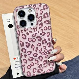 TEMU 아이폰 17 에어 16 15 14 13 11 12 프로 맥스 플러스용 트렌디한 귀여운 프린트 리본 젤리 폰 케이스 - 선물용 보호 커버 및 팔찌 밴드