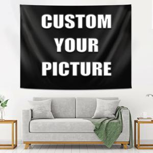 TEMU 나만의 사진 또는 텍스트가 담긴 121.92X91.44 Cm 커스터마이징 태피스트리 - 침실, 결혼식, 파티에 완벽한 개인 맞춤 배경 - 사용하기 쉬움