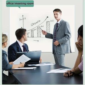 TEMU 정전기 흡착식 무접착 PVC 화이트보드 스티커, 벽 손상 없이 제거 및 세척 가능, 침실 벽, 서재, 유리, 다이닝룸용 정전기 흡착 스티커