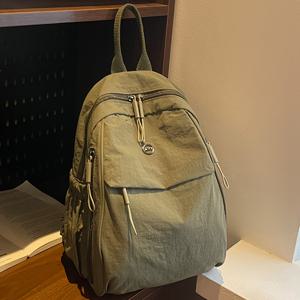 TEMU 새로운 여성 패션 단색 다용도 대용량 패션 백팩, 멀티 지퍼 다중 칸막이 다중 포켓 숄더백, 다기능 핸드백 휴대폰 파우치 동전 지갑 (직장, 쇼핑 및 식사용)