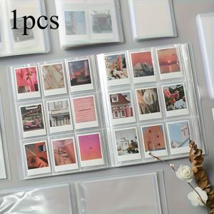 TEMU 1개 다기능 앨범, 소형 앨범, 투명 플라스틱 앨범, 288개 슬롯 - 사각 K-POP 테마 메모리 북, 주얼리 컬렉션에 적합, 홈 데코 및 여행 사진, 졸업 기념 앨범