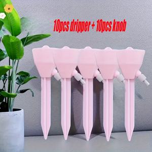 TEMU 20개/세트 자동 식물 점적 관개 키트, 수량 조절 가능, 실내 및 정원 식물에 적합, 표준 유럽 나사산 병 호환, 배터리 불필요 효율적인 화분 물주기 시스템, 가정용 식물 물주기에 이상적, 간편한 설치