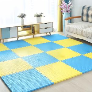 TEMU 16개 EVA 폼 바닥 매트 미끄럼 방지 방수 가정용 바닥 매트 퍼즐 조립식 피트니스 요가 야외 훈련 매트 용품