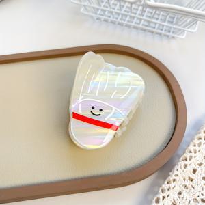 TEMU 1개 신상 스포티 스타일 배드민턴 머리핀 - 레드 앤 화이트, 생생한 캐릭터 디자인, 여성용, 절친, , 선생님, 배드민턴 애호가를 위한 완벽한 선물 | 생생한 헤어 액세서리 | PVC 구조, 배드민턴 장비