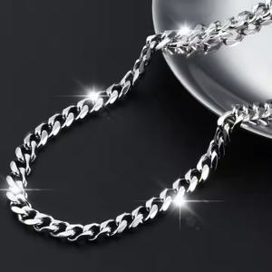 TEMU 심플하고 고품질의 스테인리스 스틸 쿠바 목걸이, 힙합 가수의 근육질 남성을 위한 필수품, 쇄골과 목을 장식하기 위한 고품질 항알러지성 및 방수, 남자친구를 위한 데이트 선물 및 기념일 선물용