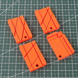 TEMU 모형 제작을 위한 플라스틱 앵글 도구 4종 세트 (30도, 45도, 60도, 90도 각도 디자인), 매니아에게 적합