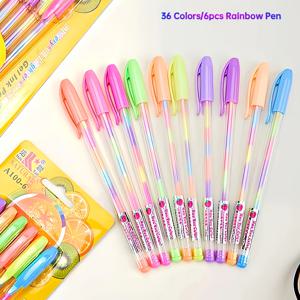 TEMU 36색 네온 젤 중성 펜 세트 (선택 가능 36색), 1.2mm 글리터 잉크, 생생한 혼합 색상, 부드러운 필기감, 다이어리, 인사말 카드, 공예, 스크랩북, 페인팅, 노트 및 미술 프로젝트에 적합