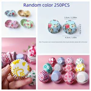 TEMU 3.3cm 프린트 케이크 종이 라이너 250개입, 방유 케이크 종이 홀더, 베이킹 페이퍼 라이너, 케이크 라이너