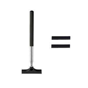 TEMU 1대용/모터 후방 거울 스크래퍼, 2개 헤드, 텔레스코픽 스테인리스 스틸 핸들, 휴대 간편, 후방 거울 유리 청소에 탁월한 도우미