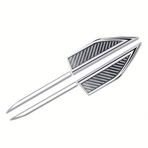 TEMU 2개입 차량 액세서리 3D 메탈 자동차 스티커 자동차 리프 보드 자동차 장식품