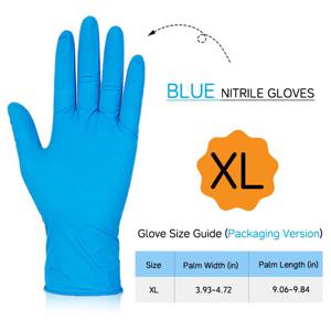 TEMU 블루 나이트릴 장갑 120개, 청소용, 반려동물 목욕용, 헤어 스타일링용, 네일 케어용, 욕실 청소용, 가정 청소용, 주방 청소용 – 파우더프리, 사계절용, 가정용 나이트릴 장갑, 청소용 장갑