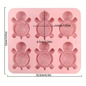 TEMU 작은 거북이 실리콘 몰드, 작은 거북이 장식 실리콘 몰드, 미니 거북이 장식 석고 몰드, 레진 석고 실리콘 몰드, 에폭시 몰드, 장식품