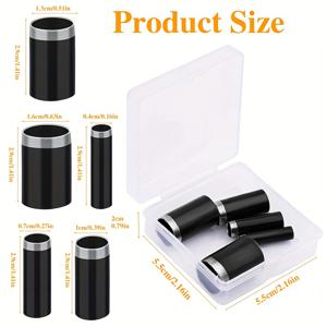 TEMU 5가지 사이즈 원형 구멍 펀치, 보관 케이스 포함 속이 빈 펀치 커터 도구 세트, 수제 공예용 구멍 펀치 공예 도구 키트