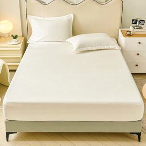 TEMU 극세사 매트리스 커버 겨울용 부드럽고 편안한 침대패드,침실, 게스트룸용,매트리스 보호커버,침구용 시트 , 미끄럼 방지,통기성,세탁기 사용 가능