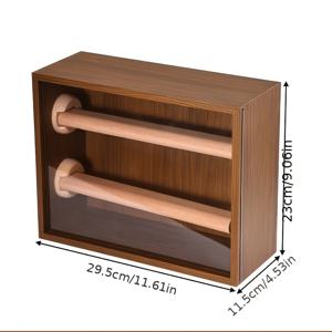 TEMU 1개 월넛 보석함 - 슬라이드 서랍형 목재 정리함 (팔찌 & 뱅글용) | 화장대 또는 전시장을 위한 디스플레이 (크리스마스 & 새해 선물로 완벽), 보석 상자