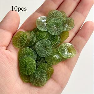 TEMU 10개/묶음 레트로 17MM 아세트산 로터스 잎 꽃 토러스 스페이서 비즈 참 커넥터 헤어 쥬얼리 제작 레진 부착