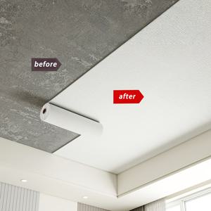 TEMU 1롤 50cm 폭 X 10m 길이 (19.68인치 폭 X 393.7인치 길이) 자가 점착 천장 필름, 방음 벽 및 천장용으로 설계됨, 거실에 적합, 간편한 설치, 프로젝트 자가 점착 벽지, 3D, 두꺼운, 단열