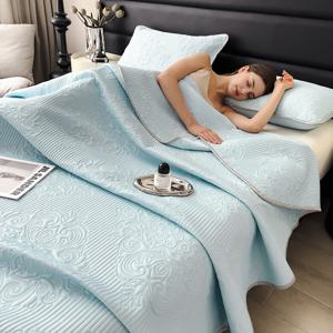 TEMU 시원한 여름 담요, 다기능 담요, 세탁 가능한 매트리스 커버, 낮잠용 담요, 에어컨 기능이 있는 2인용 담요.