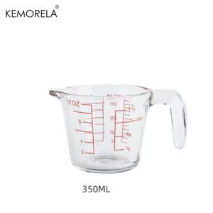 TEMU KEMORELA 1개 다기능 유리 계량컵 (눈금 및 손잡이 포함), 고온 내성, 전자레인지 사용 가능, 우유 데우기, 라면 조리, 샐러드 만들기, 베이킹, 파티에 완벽, 가정 및 주방 필수 도구
