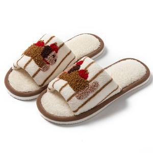 TEMU 여성 오픈토 커플 인플루언서 통기성 홈 캐주얼 슬리퍼, 5가지 색상, 남녀공용 강아지 슬리퍼, 여성 신발