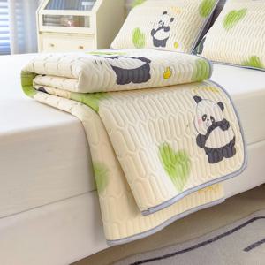 TEMU 천연 라텍스 여름 냉감 침대패드 베개커버 세트 쿨매트 5mm 여름용 쿨 침대 패드 매트 베개커버 매트리스 패드+베개커버세트 시원한 패드 통기성 침대 매트리스 미끄럼 방지 냉방 침구