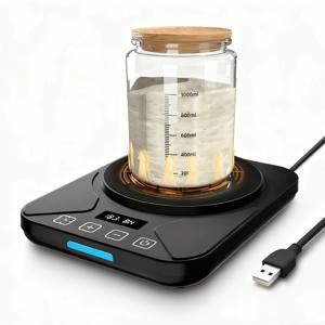 TEMU 생빵 발효기 워머 매트 - 24시간 타이머 - 정밀 1°F 온도 조절 (70-100°F) - 스마트 메모리 온/오프 기능, 가정용 베이킹을 위한 생빵 히터 증발기 도구