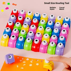 TEMU 24개 미니 엠보싱 펀치 도구 세트, 수동 펀칭 바늘 및 스탬프 포함, DIY 스크랩북킹, 카드 제작, 저널 장식용 - 휴대용 종이 커팅 및 엠보싱 키트, 학생용, 축하 카드, 테마 공예용 멀티컬러