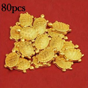 TEMU 황금 행운 거북이 장식 - 풍수 부, 정교한 금속 장식품, 지갑 및 가정/사무실 장식에 적합 | 데스크탑 장식 | 황금 거북이 펜던트 | 금속 거북이, 사무실 장식, 수제 조각, 풍요의 부적, 영적 탐구자