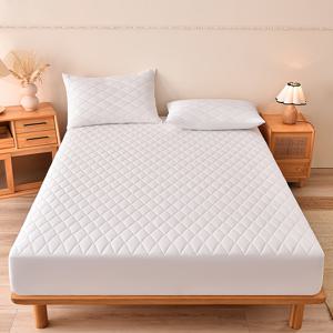 TEMU 방수 매트리스 커버 1개, 편안하고 통기성이 좋으며 매우 부드러운 럭셔리 호텔 침구, 딥포켓 침대 커버 1개(베개솜과 베개 커버 미포함), 주름 방지, 간편한 관리, 다양한 색상과 사이즈 선택 가능, 호텔, 객실, 침실, 기숙사용, 4계절 사용 가능