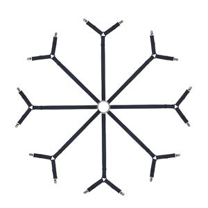 TEMU 신축성 침대 시트 고정기, 8/12/16개 조절식 클립 포함 – 매트리스, 담요, 피티드 시트 고정용 미끄럼 방지 나일론 그립 장착 – 사용이 간편하고 안전하게 고정되도록 설계, 침구 정리, 시트 고정, 담요 고정용으로 적합