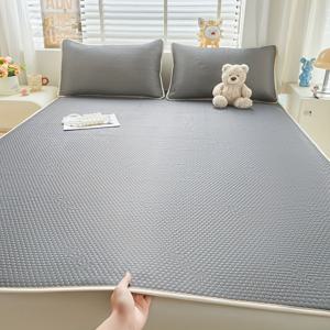 TEMU 단색 아이스빈 쿨링 매트 1개, 베개 커버 및 베개솜 미포함, 단품, 침실, 기숙사, 여름철 학생용으로 적합, 여름철에 완벽