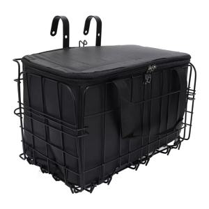 TEMU 2-in-1 자전거 바구니 가방, 탈착식 자전거 바구니 라이너 핸드백, 성인용 자전거, 전동 스쿠터, 반려동물 캐리어, 식료품 및 과일 보관용, 99% 국가용 축제 선물, 지퍼 색상 랜덤