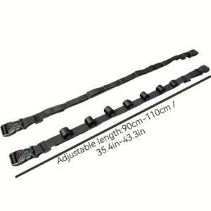 TEMU 차량용 낚싯대 홀더 2개 세트, 나일론 스트랩 및 블랙 PA 플로팅 브라켓 포함, SUV, 밴, 픽업트럭, 대형 해치백용