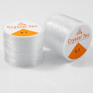 TEMU 100/200M 투명 탄성 비즈 실 및 로프 2개, 직조 라인, 투명 탄성 라인, 나일론 팔찌 코드, 수제 비즈 실, 팔찌/목걸이/귀걸이 추가/풍경/커튼 및 기타 재료 직조에 적합