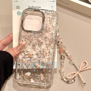 TEMU 아이폰 15 Pro Max용 인스타 스타일 재미있는 만화 레이저 아기 고양이 휴대폰 케이스, 반짝이는 라인석 프레임 포함, 아이폰 16 Pro용 귀여운 하트 디자인, 아이폰 13용, 낙하 방지 신상 케이스, 아이폰 14용, 아이폰 12용 보호 커버