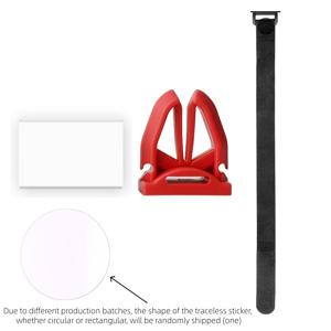 TEMU 새로운 3-In-1 낚싯대 홀더 세트 (브래킷, 스트랩, 접착 패드 포함), 보트 및 다리 낚시에 적합, 조절 가능한 스트랩이 있는 루어 낚싯대/해상 낚싯대 홀더, 업그레이드된 두꺼운 소재, 휴대용 디자인