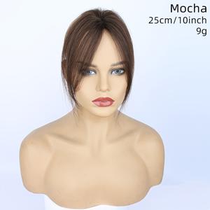 TEMU 가볍고 통기성이 좋은, 솜털처럼 부드러운 실모 가발. 흰머리 틈새를 완벽하고 보이지 않게 덮는 디자인입니다.