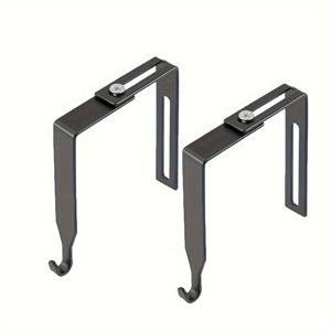 TEMU 2개입 고강도 조절식 도어 후크 - 3.51cm~8.89cm 도어 패널용 메탈 소재 - 의류, 수건, 모자, 코트 보관에 적합 - 튼튼한 가정, 학교 수납