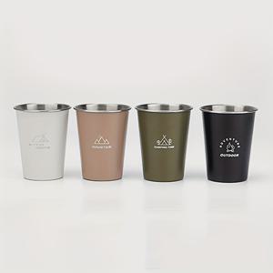 TEMU 4개 세트, 라이트 아웃도어 캠핑용 304 스테인리스 컵 세트, 소형 위스키 컵, 물컵, 커피 컵