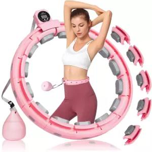 GAOKOWEI 스마트 무음 가중 운동 후프 - 출원 중 80 더 조용함 오토 카운트 30 -50 인피니티 서클이 있는