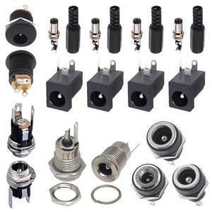 10pcs 5.5mmx2.1mm DC 전원 소켓 여성 잭 플러그 패널 마운트 커넥터