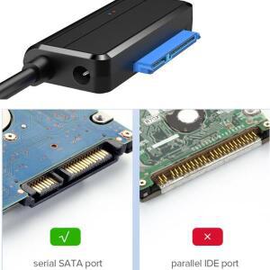 USB 3.0- 어댑터  케이블3.5/2.5인치 SSD HDD III 하드 드라이브 디스크 지원 UASP외부 12V/2A 전원 포함