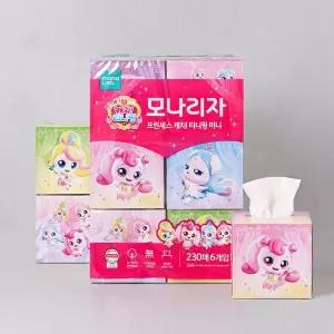 모나리자 티니핑 미니 미용티슈 230매*6입