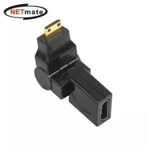 Netmate 678VIS09 4K UHD HDMI to Mini HDMI 회전형 변환젠더