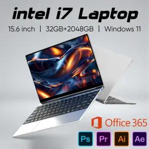 신형 울트라 슬림 노트북 인텔 코어 i7 8650U 56인치 32GB 램 2TB SSD 게이밍 PC 사무용 학습용 컴퓨터
