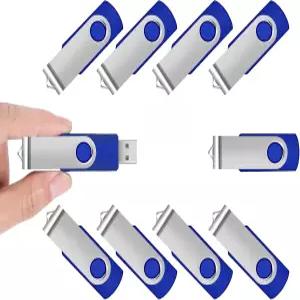 데이터 저장 백업을 위한 일반 2GB USB 플래시 드라이브 10팩 배치 엄지 스틱 인디케이터 메모리 있는