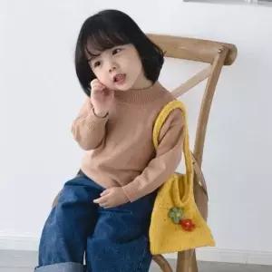 ksr 투웨이 꽃장식 니트가방 뜨개가방 겨울용 방한용