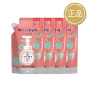 아이깨끗해 핸드솝 복숭아 200ml 리필 x 4개 / 핸드워시
