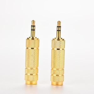 1pcs 3.5 플러그 6.35 잭 스테레오 스피커 여성 어댑터 오디오 변환기 남성 핸드폰 PC PC 노트북